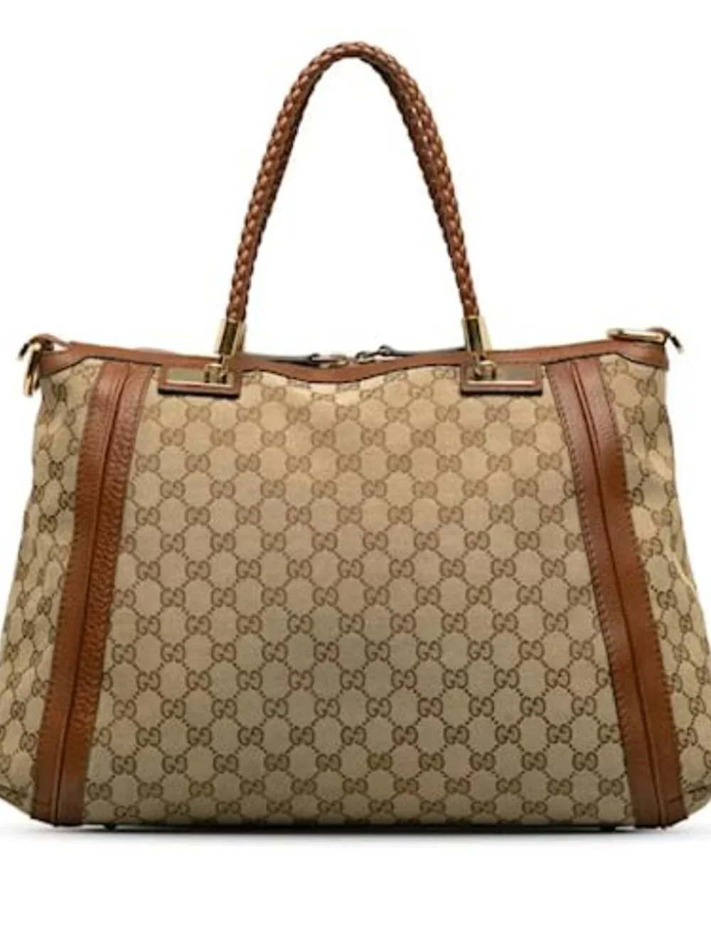 Gucci GG Canvas Bella Tote Bag 269946 Brown - COA included with purchase - Picture 3 of 12